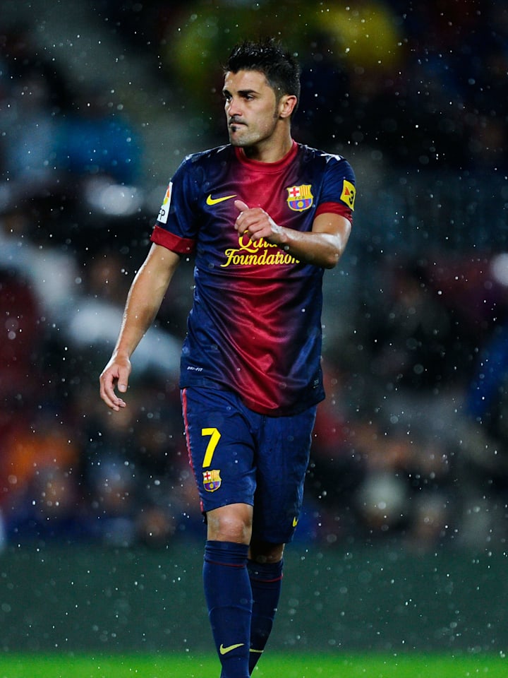 David Villa berseragam Barcelona