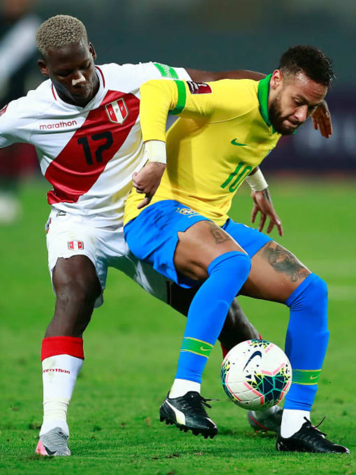 Neymar featured against Peru back in October's internationals