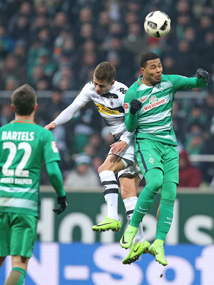 Gnabry in campo con la maglia del Werder Brema