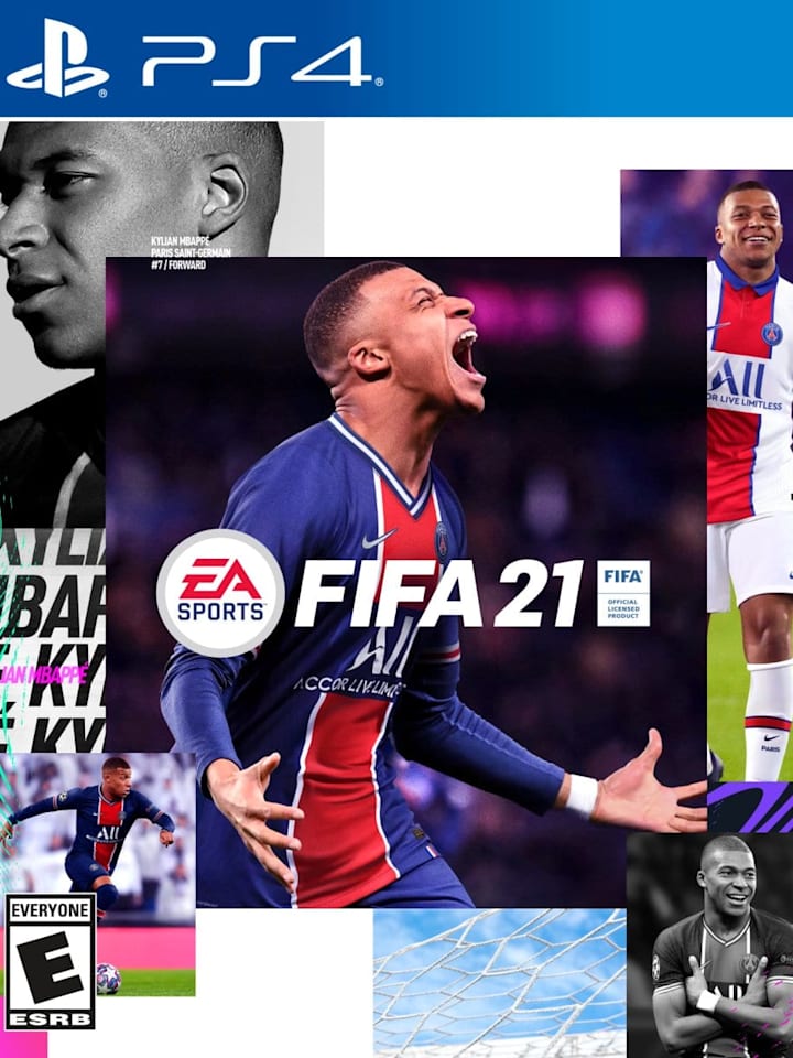 Mbappé con 21 años siendo portada del FIFA 21
