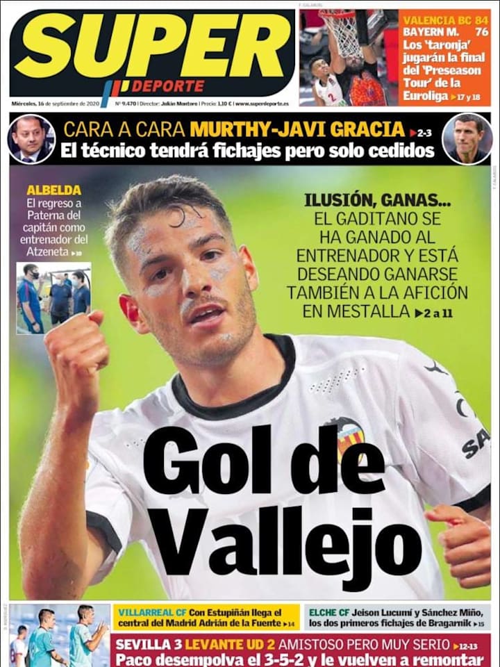 La portada del día en Super Deporte