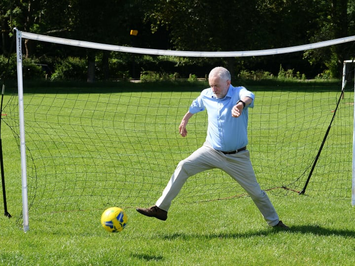 Jeremy Corbyn Campaigns On Hackney Marshes
