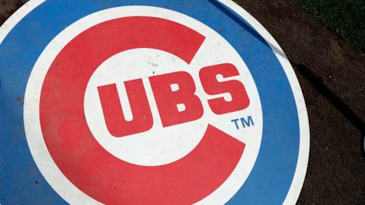 CHICAGO, IL - AUGUST 31: General view of the Chicago Cubs logo on the on deck circle prior to a game against the Pittsburgh Pirates at Wrigley Field on August 31, 2016 in Chicago, Illinois. (Photo by Joe Robbins/Getty Images) *** Local Caption ***