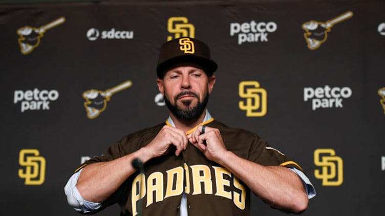 San Diego Padres manager Jayce Tingler. (Photo by Denis Poroy/Getty Images)