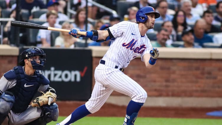 Jul 27, 2022; New York City, New York, USA; New York Mets second baseman Jeff McNeil (1) at Citi Field. Mandatory Credit: Wendell Cruz-USA TODAY Sports