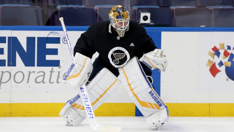 St. Louis Blues Jake Allen s Mask Might Hint Commemorative Jersey