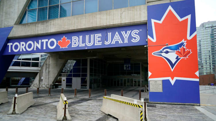 Mar 26, 2020; Toronto, Ontario, CAN; A general view of Rogers Centre during the afternoon of the postponed season opener between the Boston Red Sox and the Toronto Blue Jays. The game was postponed due to the coronavirus COVID-19 pandemic. Mandatory Credit: John E. Sokolowski-USA TODAY Sports