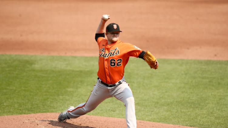 SF Giants right-handed pitcher Logan Webb. (Photo by Ezra Shaw/Getty Images)