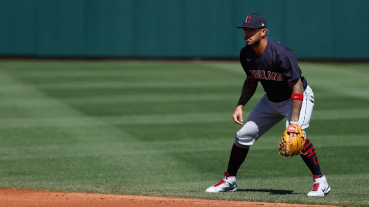 Infielder Gabriel Arias #71 of the Cleveland Indians / Cleveland Guardians (Photo by Christian Petersen/Getty Images)