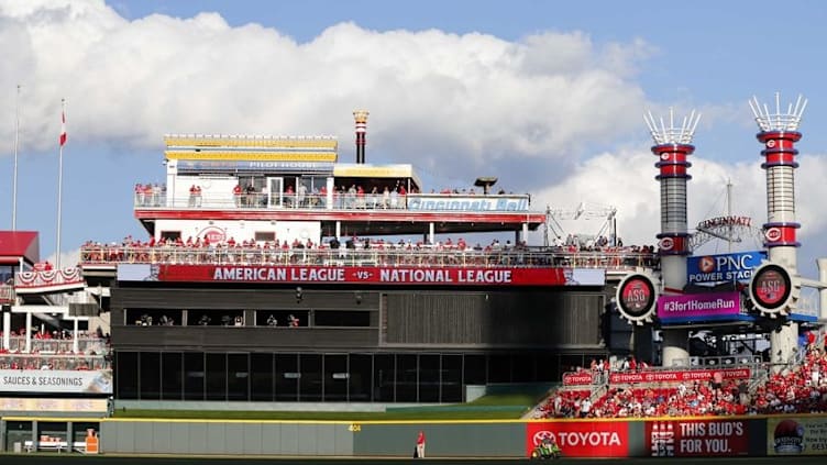 Jul 14, 2015; Cincinnati, OH, USA; General view of Great American Ball Park prior to the 2015 MLB All Star Game. Mandatory Credit: Rick Osentoski-USA TODAY Sports