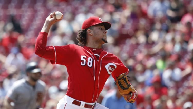 CINCINNATI, OH - AUGUST 19: Luis Castillo #58 of the Cincinnati Reds pitches in the second inning against the San Francisco Giants at Great American Ball Park on August 19, 2018 in Cincinnati, Ohio. (Photo by Joe Robbins/Getty Images)