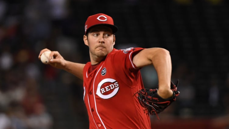 PHOENIX, ARIZONA - SEPTEMBER 15: Trevor Bauer #27 of the Cincinnati Reds (Photo by Norm Hall/Getty Images)