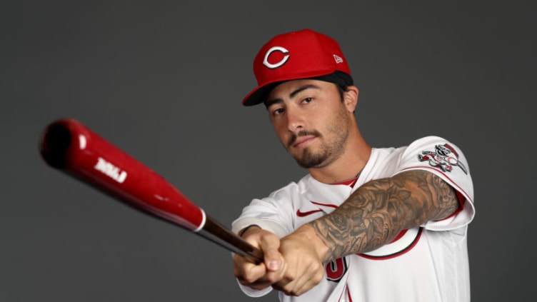 GOODYEAR, ARIZONA - FEBRUARY 19: Jonathan India #85 poses during Cincinnati Reds (Photo by Jamie Squire/Getty Images)