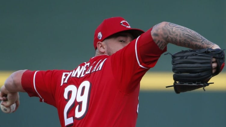 GOODYEAR, ARIZONA - FEBRUARY 23: Pitcher Brandon Finnegan #29 of the Cincinnati Reds throws against the Chicago White Sox during a Cactus League spring training game on February 23, 2020 in Goodyear, Arizona. (Photo by Ralph Freso/Getty Images)