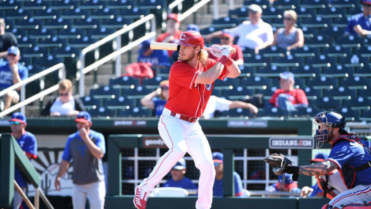 GOODYEAR, ARIZONA - FEBRUARY 24: Travis Jankowski #31 of the Cincinnati Reds (Photo by Norm Hall/Getty Images)