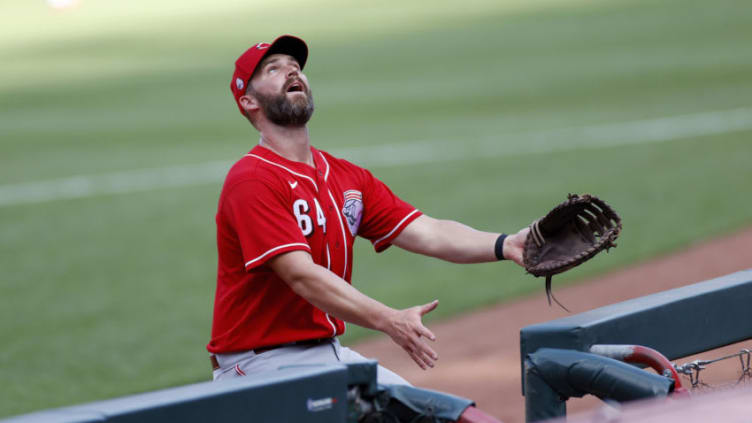 CINCINNATI, OH - JULY 14: Matt Davidson #64 of the Cincinnati Reds (Photo by Joe Robbins/Getty Images)