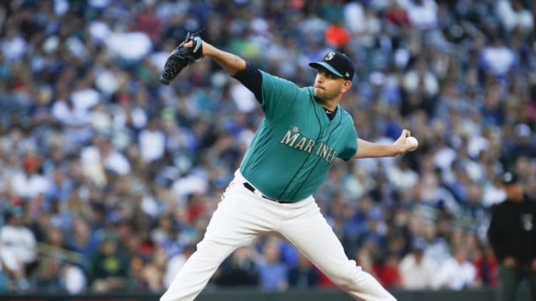 SEATTLE, WA - JUNE 15: James Paxton #65 of the Seattle Mariners delivers against the Boston Red Sox in the second inning the game at Safeco Field on June 15, 2018 in Seattle, Washington. (Photo by Lindsey Wasson/Getty Images)