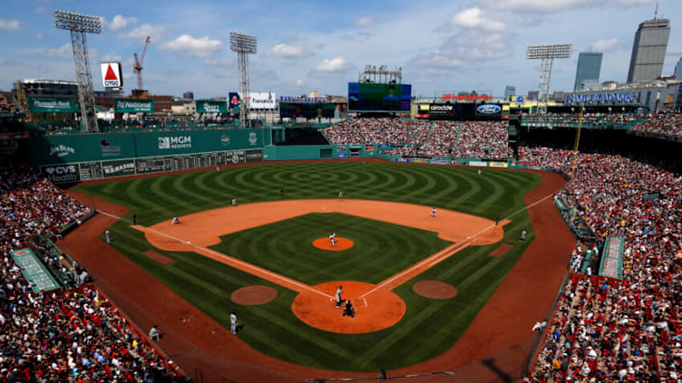 BOSTON, MASSACHUSETTS - JUNE 27: A general view of the game between the Boston Red Sox and the New York Yankees at Fenway Park on June 27, 2021 in Boston, Massachusetts. (Photo by Maddie Meyer/Getty Images)