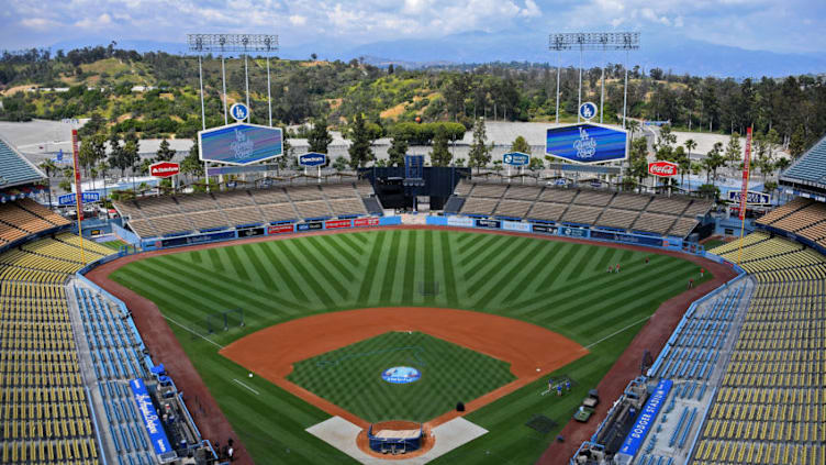 LOS ANGELES, CA - MAY 11: General view of an empty Dodger Stadium before the game between the Los Angeles Dodgers and the Washington Nationals on May 11, 2019 in Los Angeles, California. (Photo by Jayne Kamin-Oncea/Getty Images)