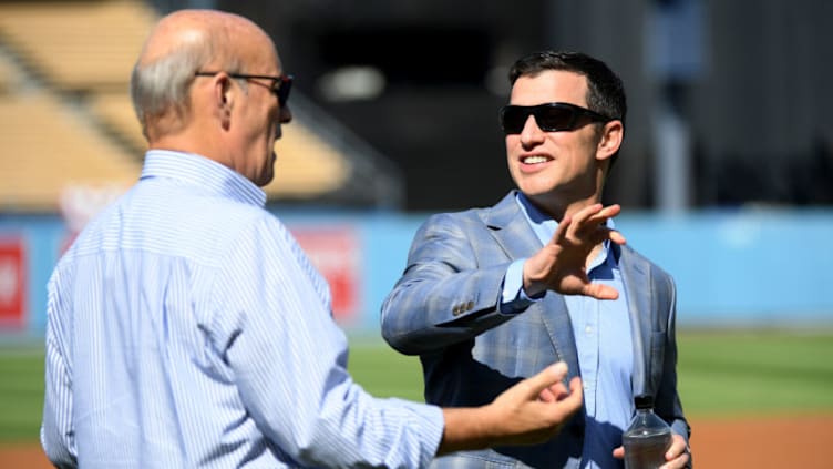 Stan Kasten and Andrew Friedman, Dodgers, (Photo by Harry How/Getty Images)