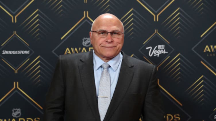 LAS VEGAS, NEVADA - JUNE 19: Head coach Barry Trotz of the New York Islanders arrives at the 2019 NHL Awards at the Mandalay Bay Events Center on June 19, 2019 in Las Vegas, Nevada. (Photo by Bruce Bennett/Getty Images)