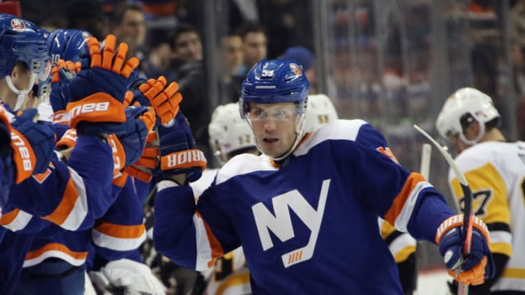 Casey Cizikas #53 of the New York Islanders (Photo by Bruce Bennett/Getty Images)