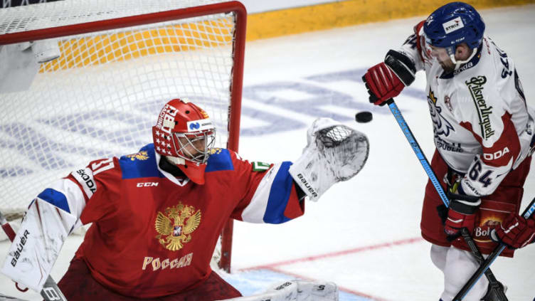 New York Islanders prospect Ilya Sorokin (Photo by Alexander NEMENOV / AFP) (Photo by ALEXANDER NEMENOV/AFP via Getty Images)