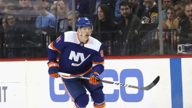 Otto Koivula #21 of the New York Islanders (Photo by Bruce Bennett/Getty Images)