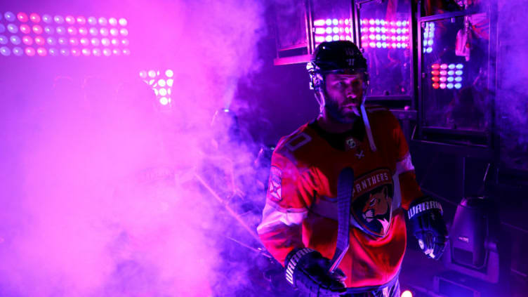 SUNRISE, FLORIDA - JANUARY 12: Brett Connolly #10 of the Florida Panthers takes the ice prior to the game against the Toronto Maple Leafs at BB&T Center on January 12, 2020 in Sunrise, Florida. (Photo by Michael Reaves/Getty Images)