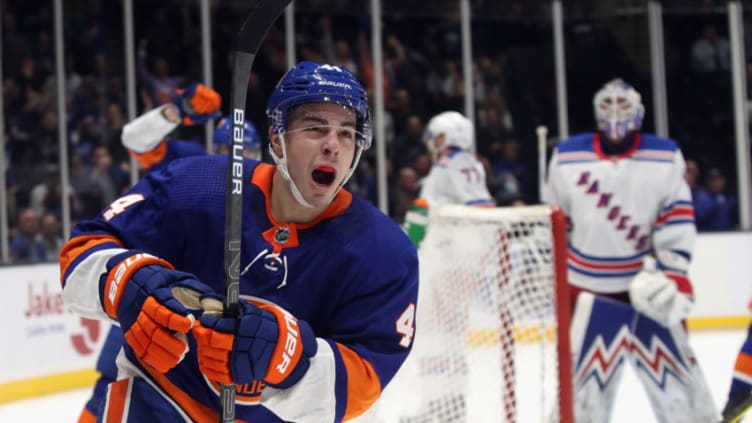 Jean-Gabriel Pageau #44 of the New York Islanders (Photo by Bruce Bennett/Getty Images)