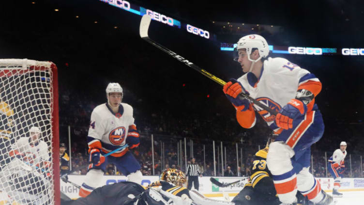 Mathew Barzal #13 of the New York Islanders (Photo by Bruce Bennett/Getty Images)