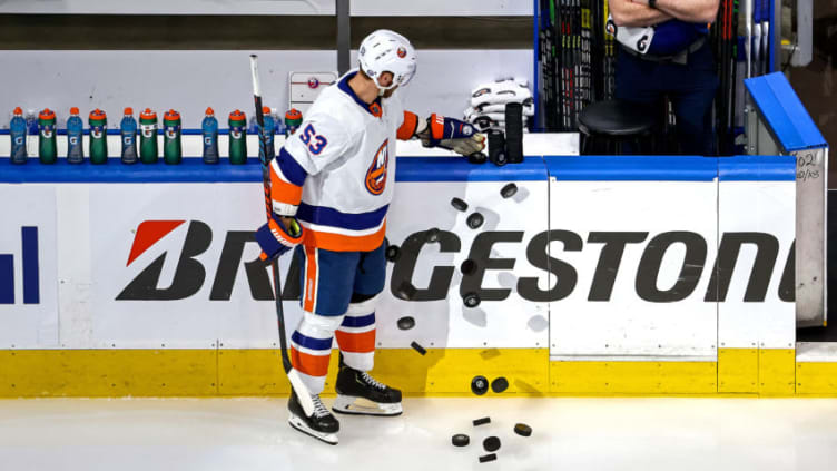 Casey Cizikas #53 of the New York Islanders (Photo by Bruce Bennett/Getty Images)