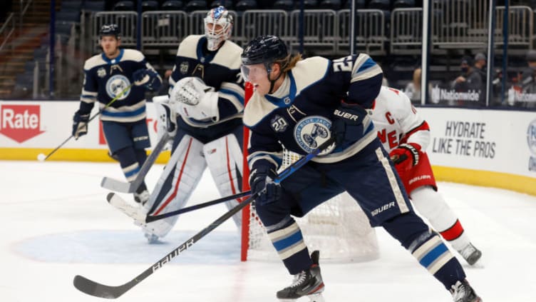 Patrick Laine #29 of the Columbus Blue Jackets (Photo by Kirk Irwin/Getty Images)