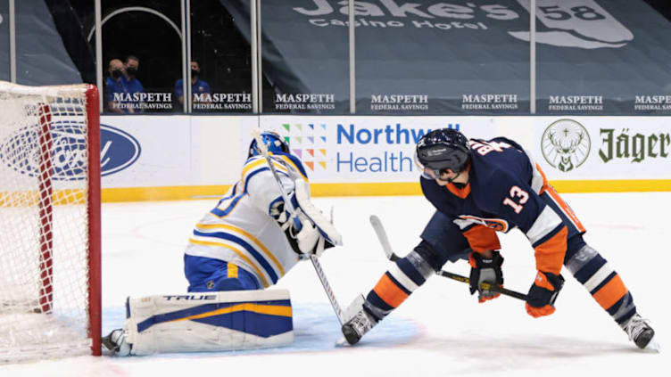 Mathew Barzal #13 of the New York Islanders (Photo by Bruce Bennett/Getty Images)