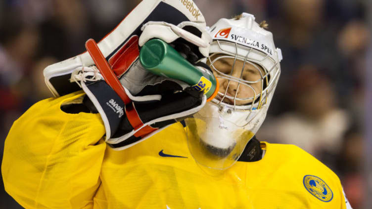 Linus Soderstrom #30 of Sweden (Photo by Dennis Pajot/Getty Images)