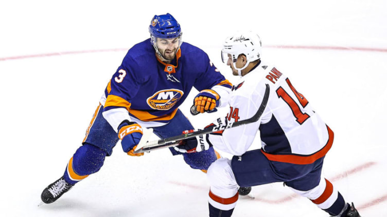 Adam Pelech #3 of the New York Islanders (Photo by Elsa/Getty Images)