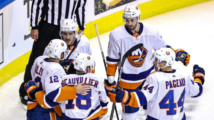 Anthony Beauvillier #18 of the New York Islanders (Photo by Elsa/Getty Images)