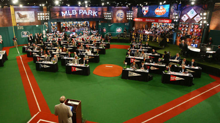 SECAUCUS, NJ - JUNE 07: MLB commissioner Bud Selig speaks during the MLB First Year Player Draft on June 7, 2010 held in Studio 42 at the MLB Network in Secaucus, New Jersey. (Photo by Mike Stobe/Getty Images)