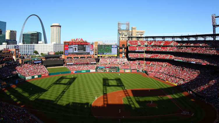 ST. LOUIS, MO - JUNE 24: A general view of Busch Stadium during a game between the St. Louis Cardinals and the Pittsburgh Pirates on June 24, 2017 in St. Louis, Missouri. (Photo by Dilip Vishwanat/Getty Images)