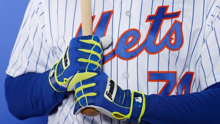 PORT ST. LUCIE, FLORIDA - FEBRUARY 21: Ali Sanchez #74 of the New York Mets poses for a photo on Photo Day at First Data Field on February 21, 2019 in Port St. Lucie, Florida. (Photo by Michael Reaves/Getty Images)