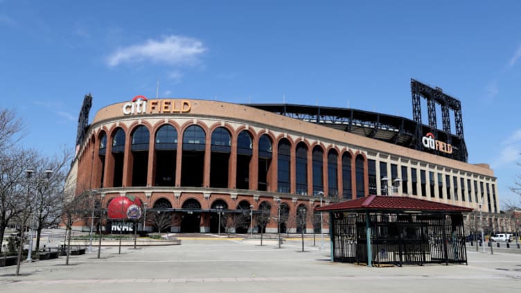 FLUSHING, NEW YORK - MARCH 26: Citi Field is empty on the scheduled date for Opening Day March 26, 2020 in Flushing, New York. Major League Baseball has postponed the start of its season due to the coronavirus (COVID-19) outbreak and MLB commissioner Rob Manfred recently said the league is "probably not gonna be able to" play a full 162-game regular season. (Photo by Al Bello/Getty Images)