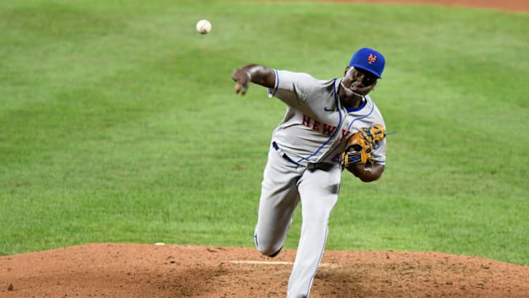 BALTIMORE, MD - SEPTEMBER 01: Franklyn Kilome #66 of the New York Mets pitches against the Baltimore Orioles at Oriole Park at Camden Yards on September 1, 2020 in Baltimore, Maryland. (Photo by G Fiume/Getty Images)