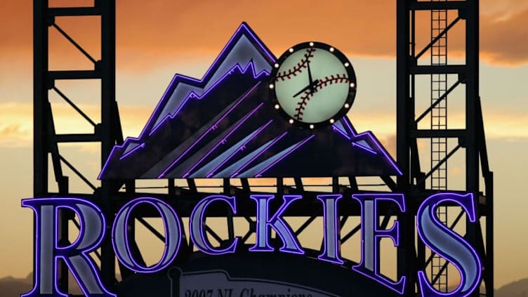 DENVER, CO - MAY 05: A detail of the scoreboard as sunset falls over the stadium as the Atlanta Braves face the Colorado Rockies at Coors Field on May 5, 2012 in Denver, Colorado. The Braves defeated the Rockies 13-9. (Photo by Doug Pensinger/Getty Images)