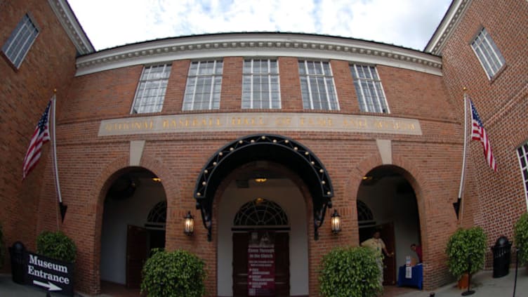 Baseball Hall of Fame and Museum, site of induction ceremonies July 25, 2004 in Cooperstown, New York. (Photo by A. Messerschmidt/Getty Images) *** Local Caption ***