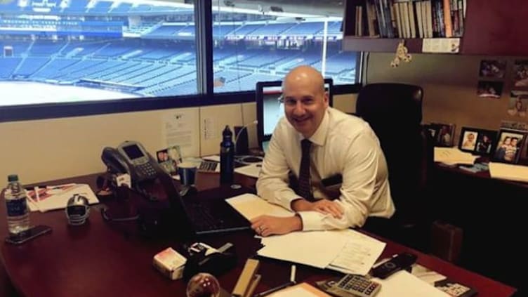 Braves General Manager John Coppolella. Photo from @Braves twitter (photo edited by tomahawktake.com).