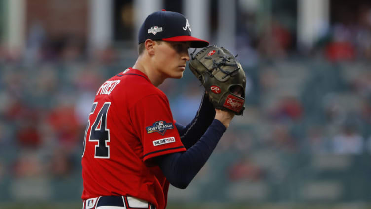 ATLANTA, GEORGIA - OCTOBER 04: Max Fried #54 of the Atlanta Braves throws a pitch against the St. Louis Cardinals in the eighth inning in game two of the National League Division Series at SunTrust Park on October 04, 2019 in Atlanta, Georgia. (Photo by Kevin C. Cox/Getty Images)