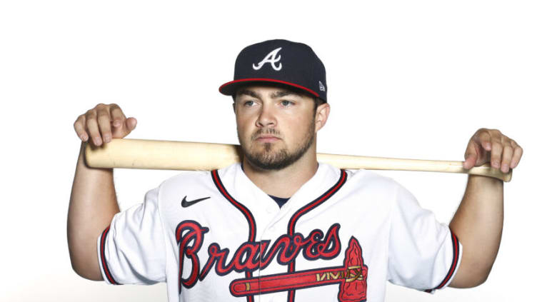 VENICE, FLORIDA - FEBRUARY 20: Shea Langeliers #88 of the Atlanta Braves poses for a photo during Photo Day at CoolToday Park on February 20, 2020 in Venice, Florida. (Photo by Michael Reaves/Getty Images)