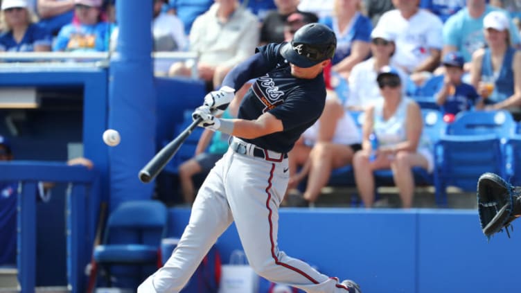 Atlanta Braves outfield prospect Drew Waters might be the key to adding a bat to the lineup. Mandatory Credit: Kim Klement-USA TODAY Sports