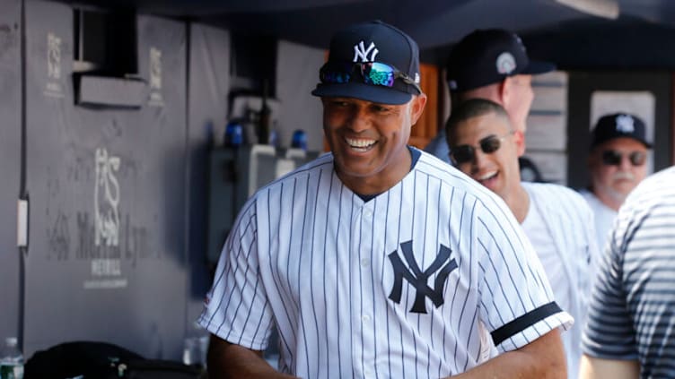 NEW YORK, NEW YORK - JUNE 23: Former New York Yankee and 2019 Baseball Hall of Fame inductee Mariano Rivera participates during the teams Old Timers Day prior to a game between the Yankees and the Houston Astros at Yankee Stadium on June 23, 2019 in New York City. (Photo by Jim McIsaac/Getty Images)