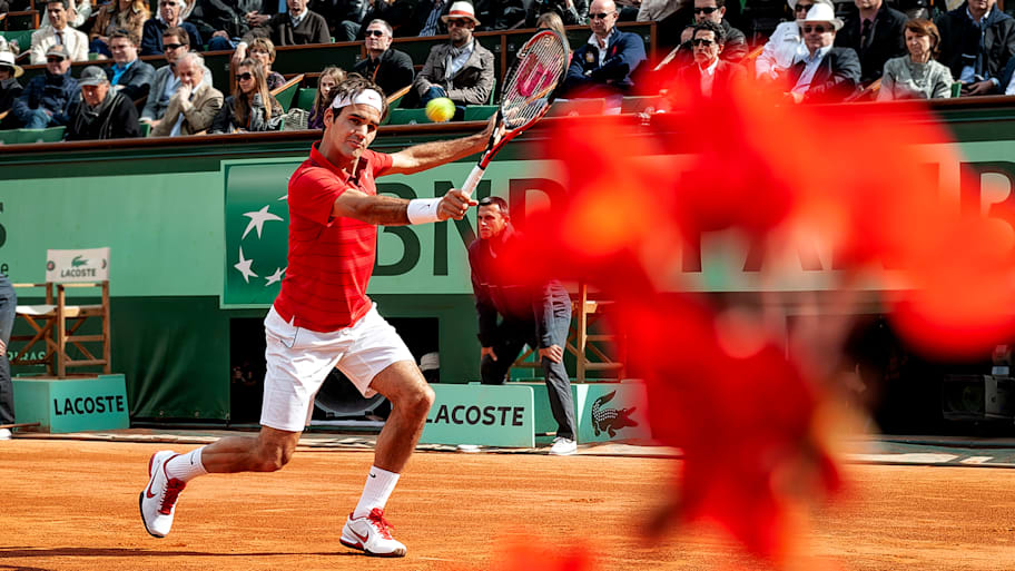 Roger Federer at the 2011 French Open